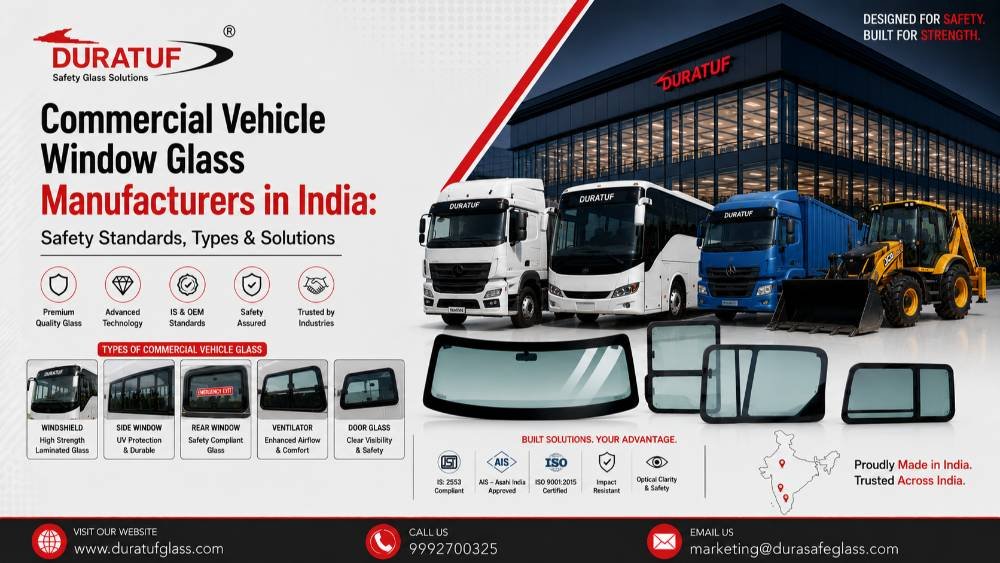 Commercial Vehicle Window Glass Manufacturers in India Safety Standards, Types & Solutions