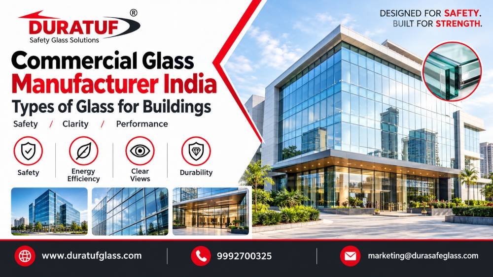 Commercial Glass Manufacturer India: Types of Glass for Buildings